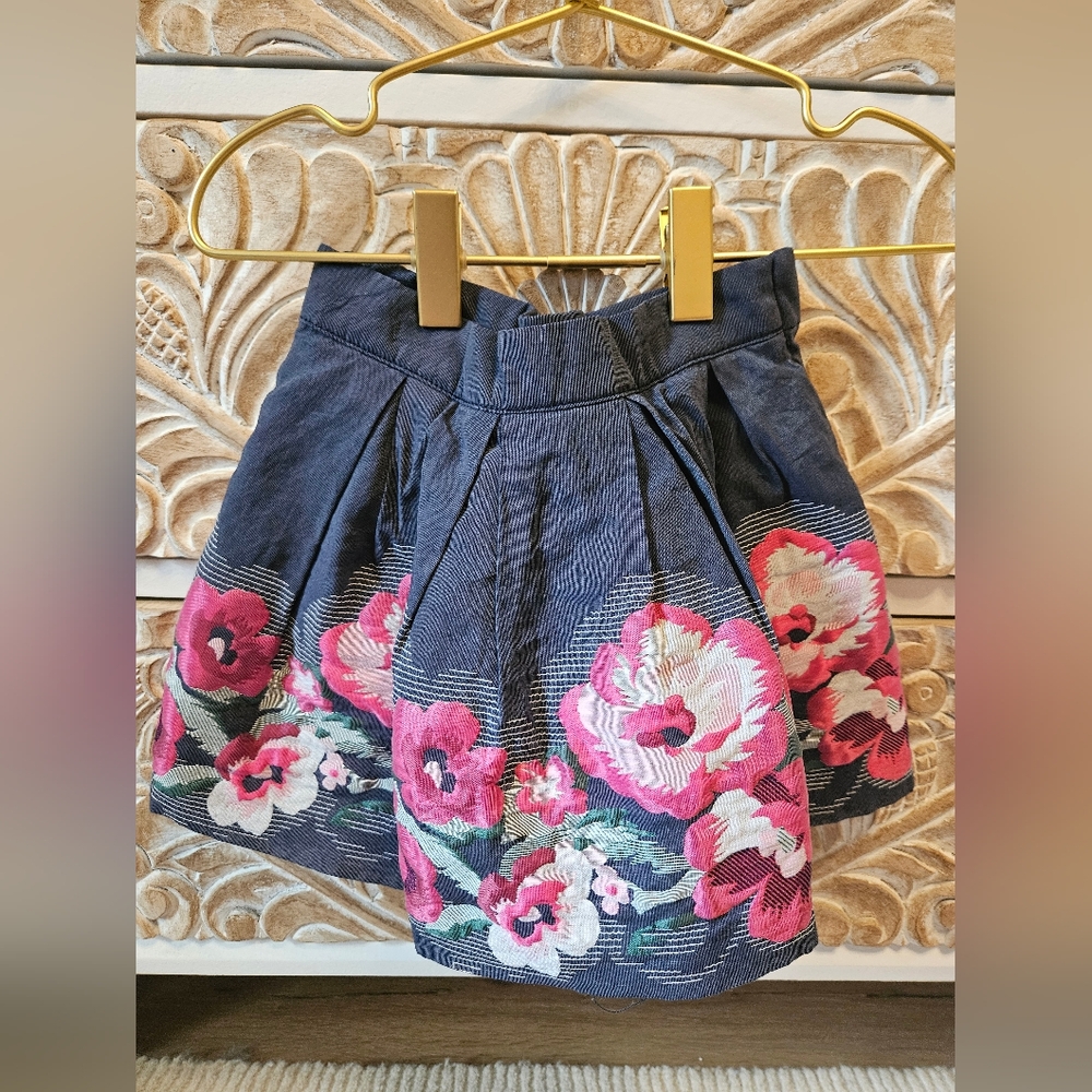Janie And Jack Floral Toddler Girl Skirt 18-24months